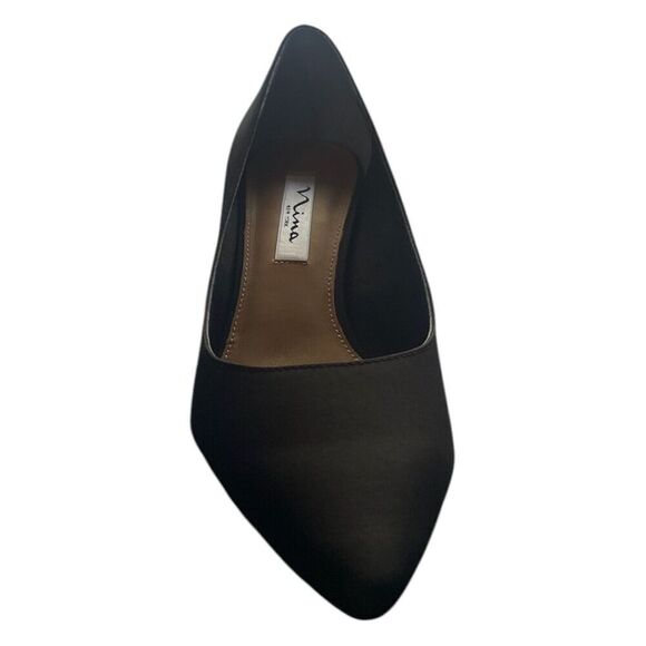 Nina Nina60 Kitten Heel Black Peau Pumps Womens Size 8.5 NWB - Picture 2 of 8